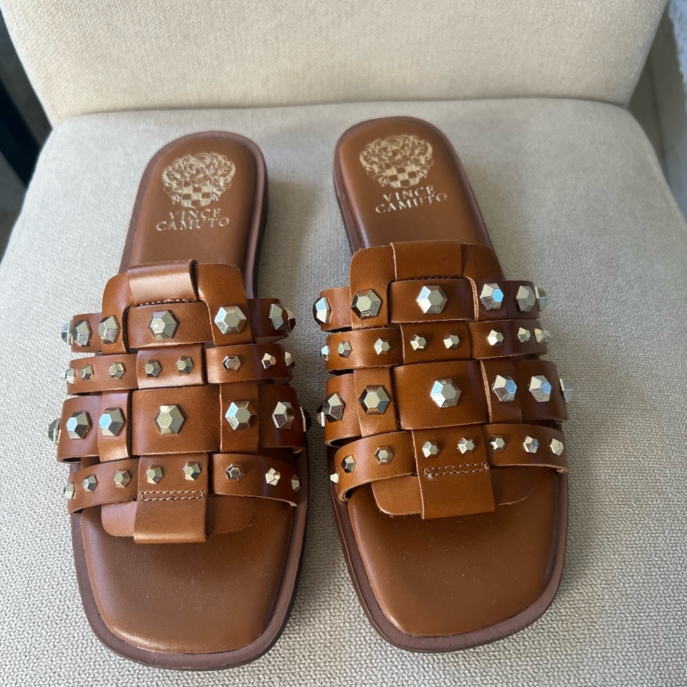 Vince Camuto Studded Slides Sandals